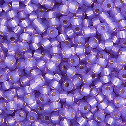 Miyuki Seed Beads 6/0 mb6-0574 - Silver Lined Opal Lilac Alabaster [Dyed]