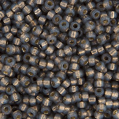 Miyuki Seed Beads 6/0 mb6-0650 - Silver Lined Dark Gray Alabaster [Dyed]