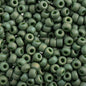 Miyuki Seed Beads 6/0 mb6-4700 - Frosted Glazed/Rainbow Green Emerald Matte AB
