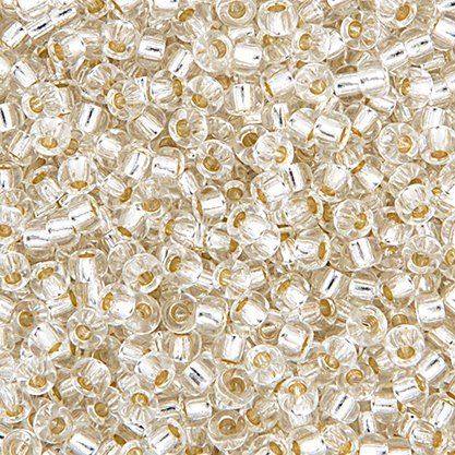 Miyuki Seed Beads 8/0 mb8-0001 - Silver Lined Crystal