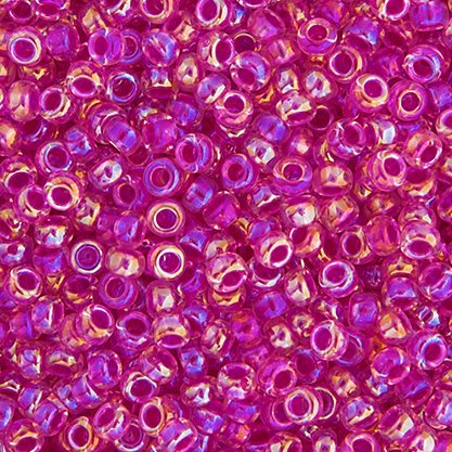 Miyuki Seed Beads 8/0 mb8-0355 - Crystal Hot Pink Lined AB