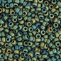 Miyuki Seed Beads 8/0 mb8-2008 - Matte Green AB Metallic