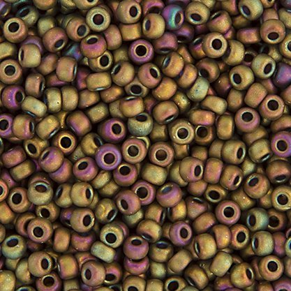 Miyuki Seed Beads 8/0 mb8-2035 - Matte Green Pink Op.AB Metallic Matt Luster