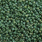 Miyuki Seed Beads 8/0 mb8-4699 - Frosted Glazed/Rainbow Green Pine Matte AB