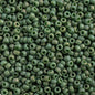 Miyuki Seed Beads 8/0 mb8-4700 - Frosted Glazed/Rainbow Green Emerald Matte AB