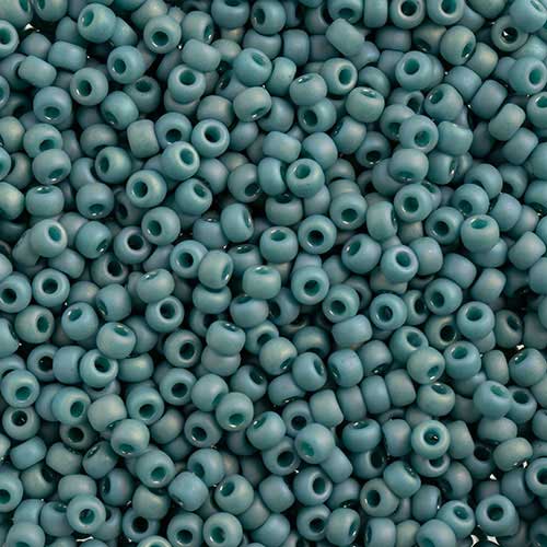 Miyuki Seed Beads 8/0 mb8-4702 - Frosted Glazed/Rainbow Arctic Blue Matte AB