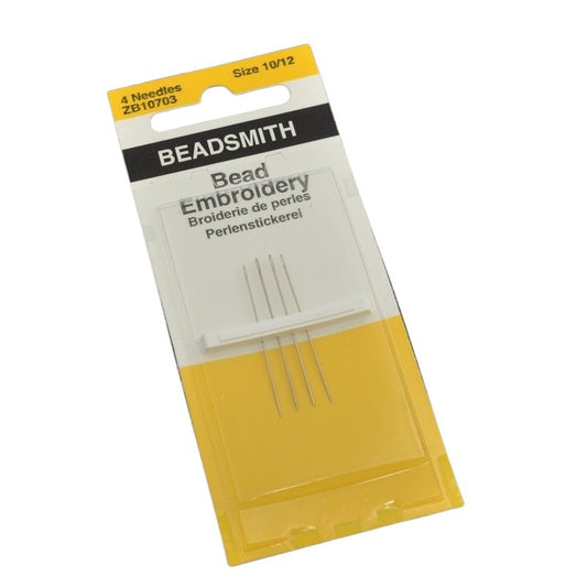 Needle - Size 10 / 12 Beading Needles - Bead Embroidery (Pack)