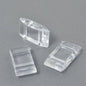 Acrylic Beads -  2 Hole Carrier - Clear (20)