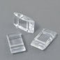 Acrylic Beads -  2 Hole Carrier - Clear (500 grams)  <font color=#FF0000>Special