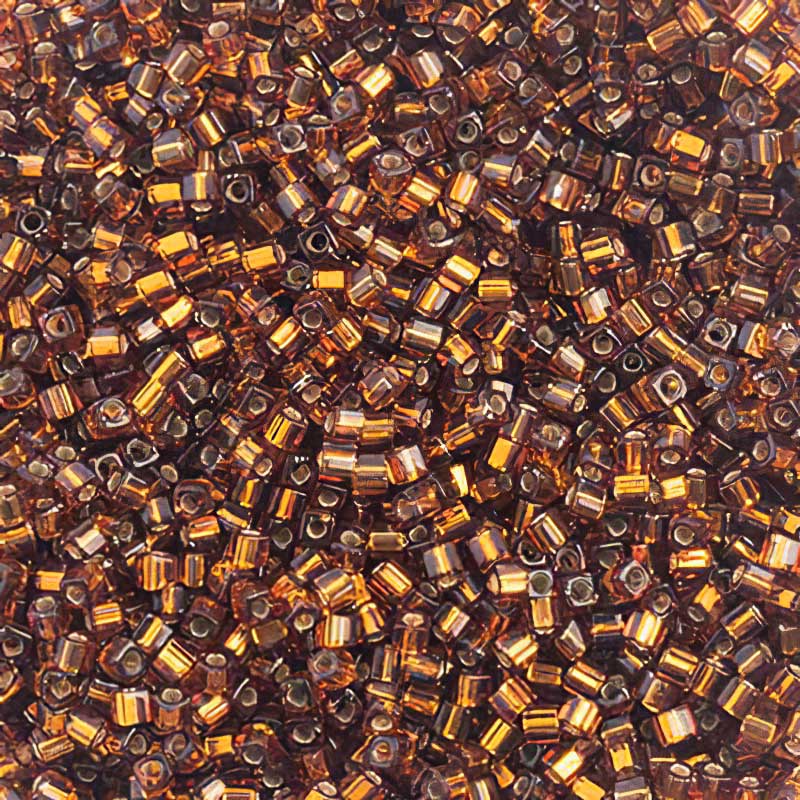 Miyuki Cube - 1.8mm - Silver Lined Dark Topaz