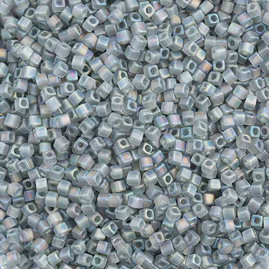 Miyuki Cube - 1.8mm - Grey Transparent AB Matte