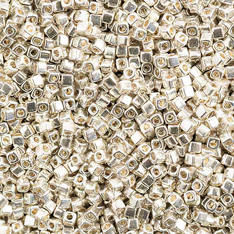 Miyuki Cube - 1.8mm - Silver Galvanized