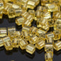 Miyuki Cube - 3mm - Silver Lined Gold