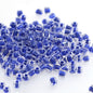 Miyuki Cube - 3mm - Colour Lined Crystal/Royal Blue