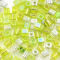 Miyuki Cube - 4mm - Juicy Chartreusey Mix