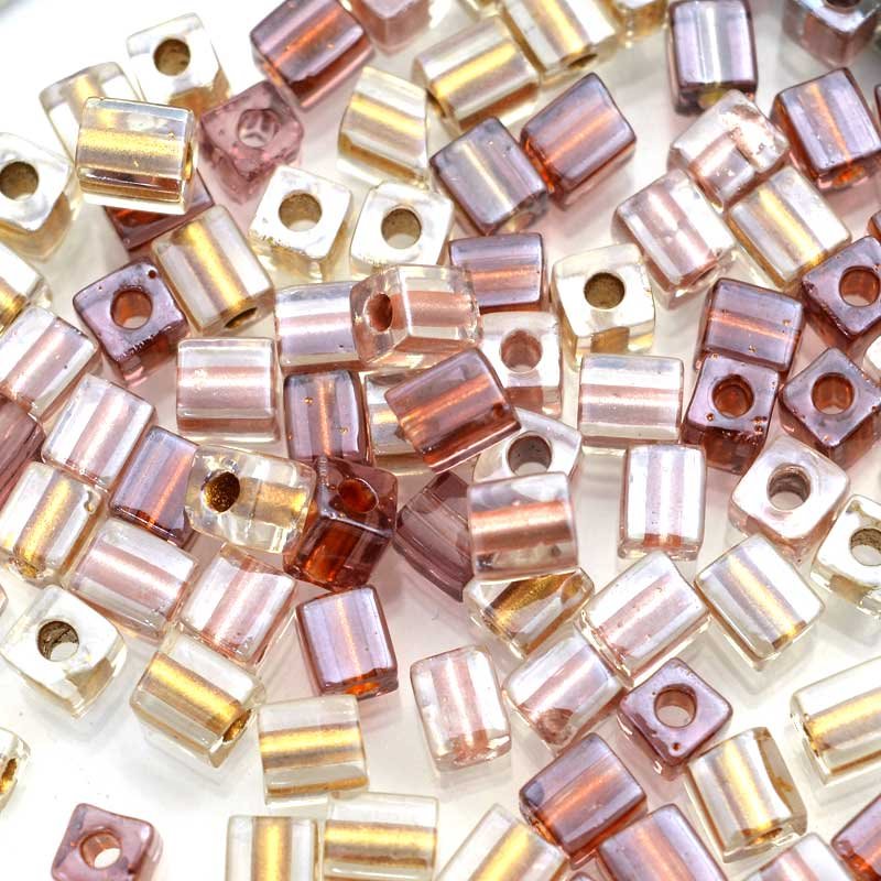 Miyuki Cube - 4mm - Mm-Mm-Honey Mix