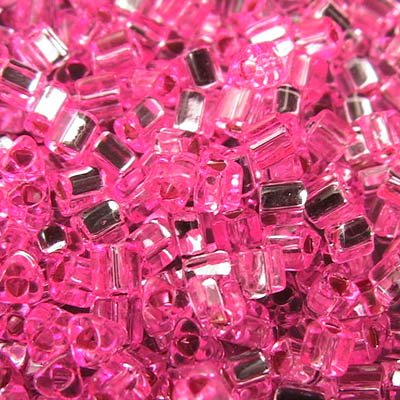 Toho Triangles - 11/0 - Silver Lined Pink