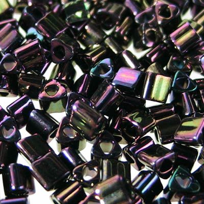 Toho Triangles - 8/0 - Metallic Plum Iris