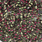 Japanese Seedbeads - 1.5mm Toho Cubes - Inside Colour Raspberry/Olivine